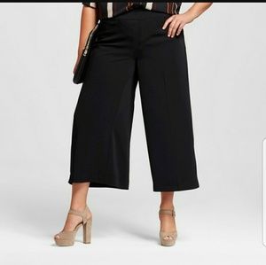 Black Culottes/Wide Leg Trousers